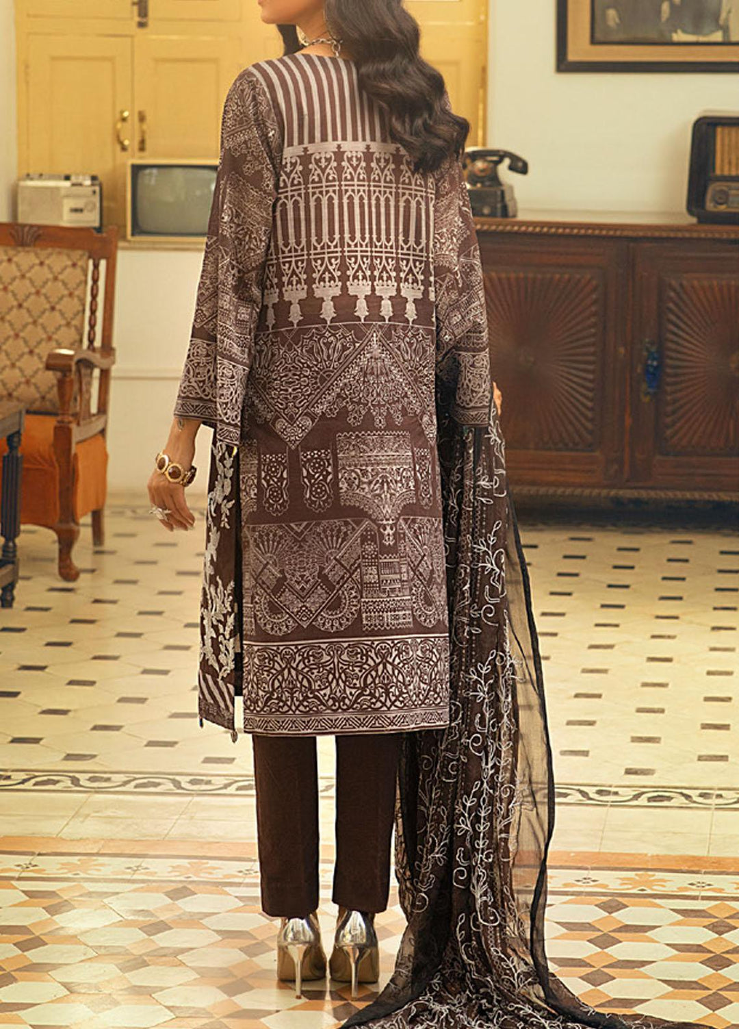 Salitex Embroidered Lawn Suits Unstitched 3 Piece ST21FT WK-00727-B - Summer Collection