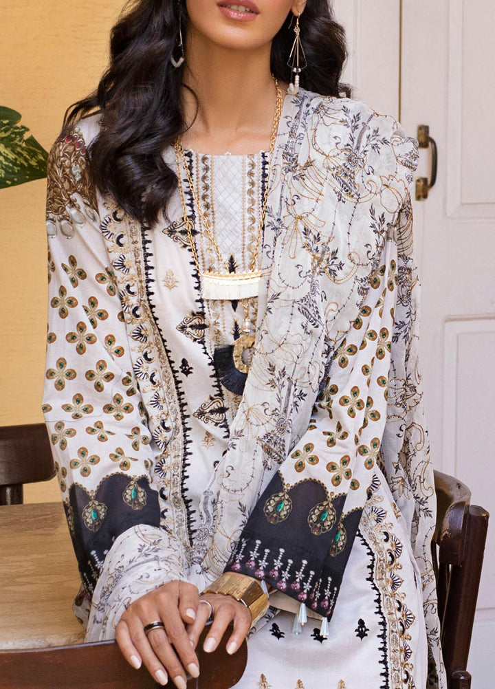 Salitex Embroidered Lawn Suits Unstitched 3 Piece ST21FT WK-00728-A - Summer Collection