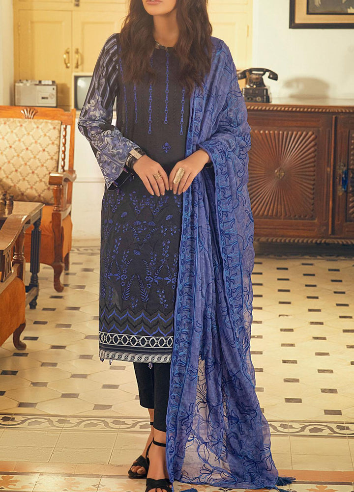 Salitex Embroidered Lawn Suits Unstitched 3 Piece ST21FT WK-00729-B - Summer Collection
