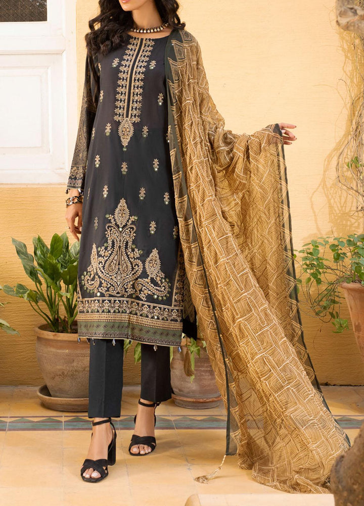 Salitex Embroidered Lawn Suits Unstitched 3 Piece ST21FT WK-00732-A - Summer Collection