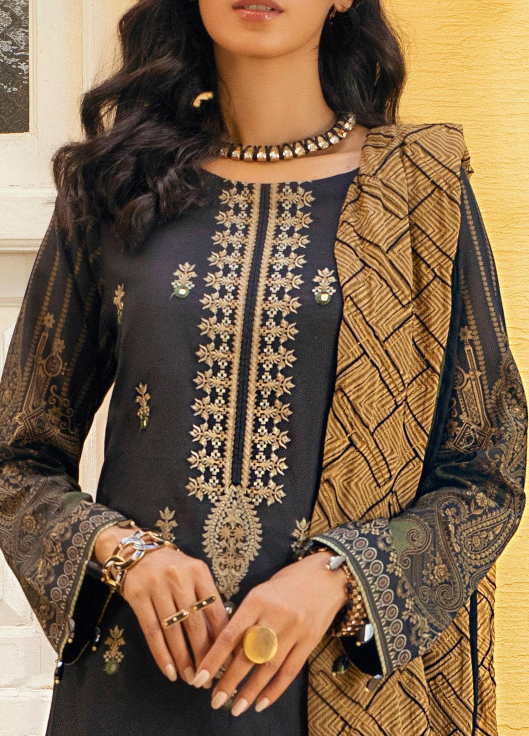 Salitex Embroidered Lawn Suits Unstitched 3 Piece ST21FT WK-00732-A - Summer Collection