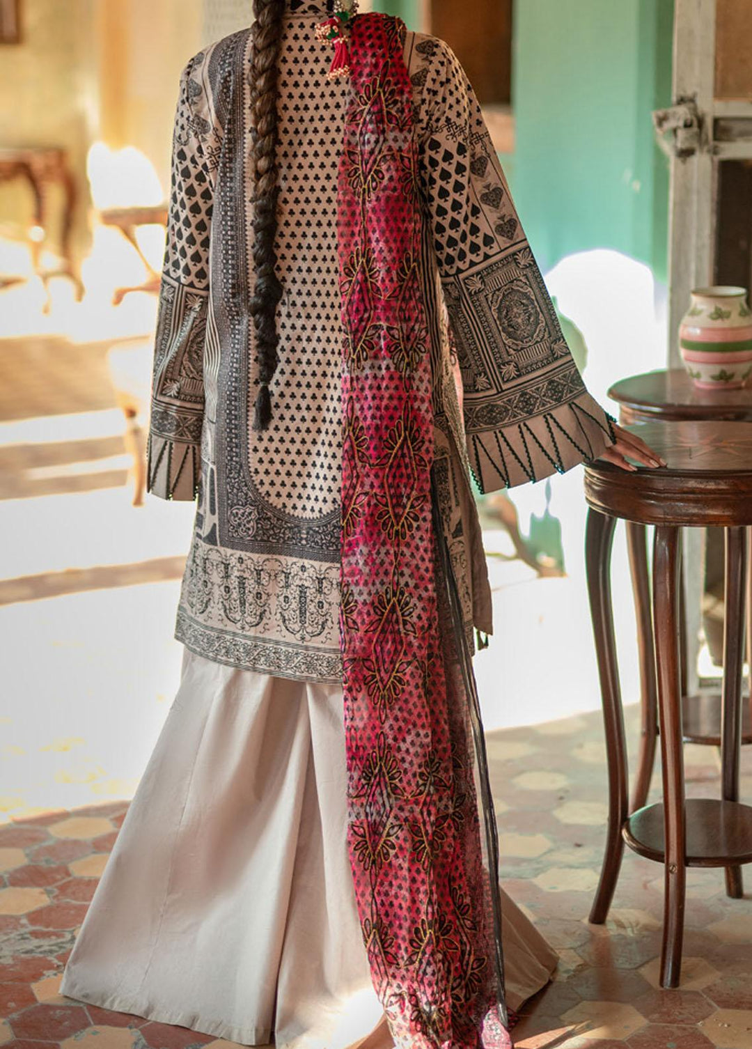 Faustina By Salitex Embroidered Lawn Suits Unstitched 3 Piece ST22F WK-00989AUT - Festive Collection