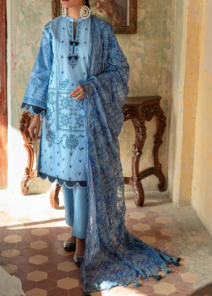 Faustina By Salitex Embroidered Lawn Suits Unstitched 3 Piece ST22F WK-00990BUT - Festive Collection