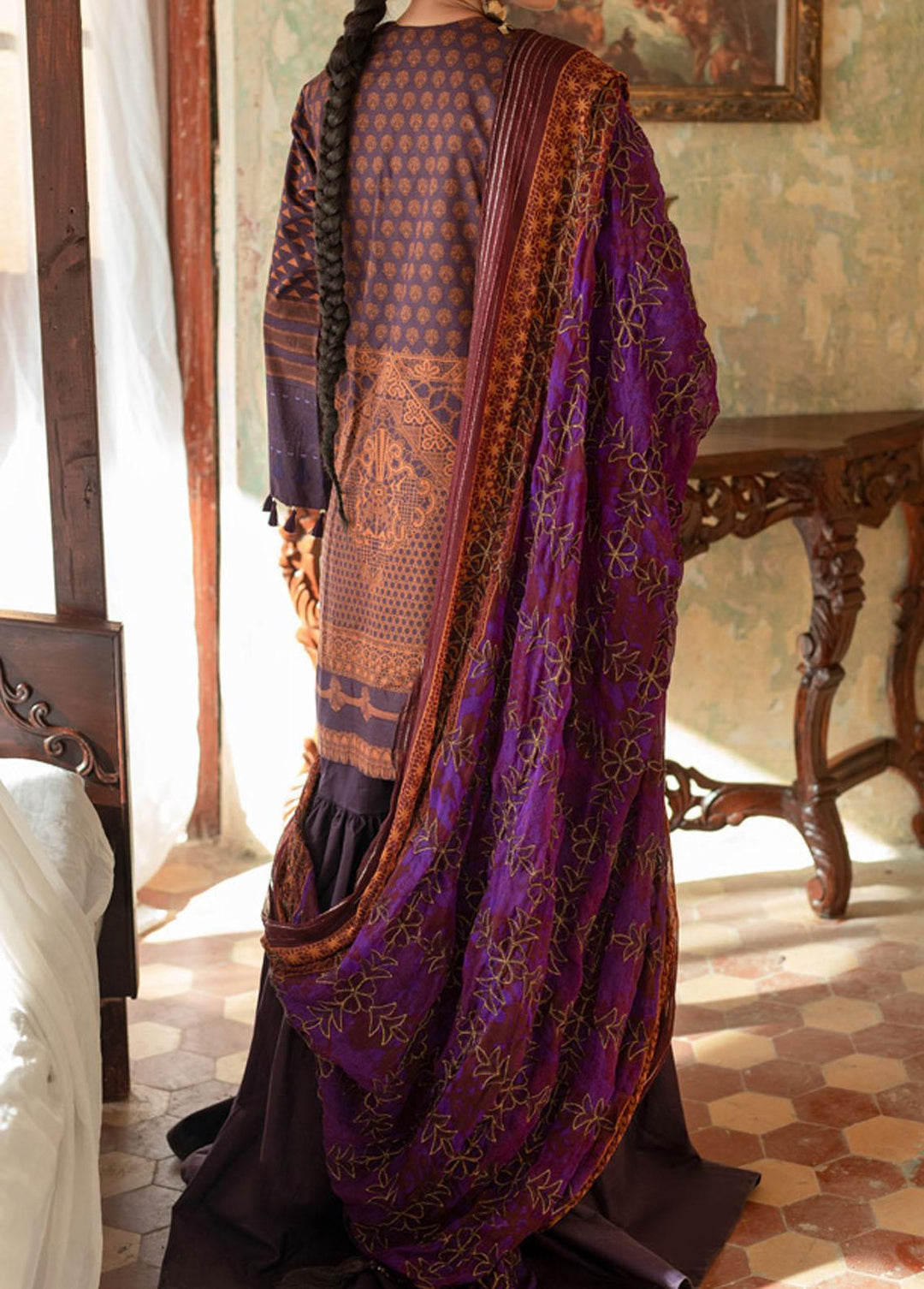 Faustina By Salitex Embroidered Lawn Suits Unstitched 3 Piece ST22F WK-00992AUT - Festive Collection