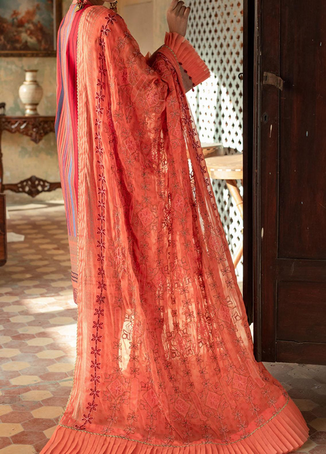 Faustina By Salitex Embroidered Lawn Suits Unstitched 3 Piece ST22F WK-00993BUT - Festive Collection