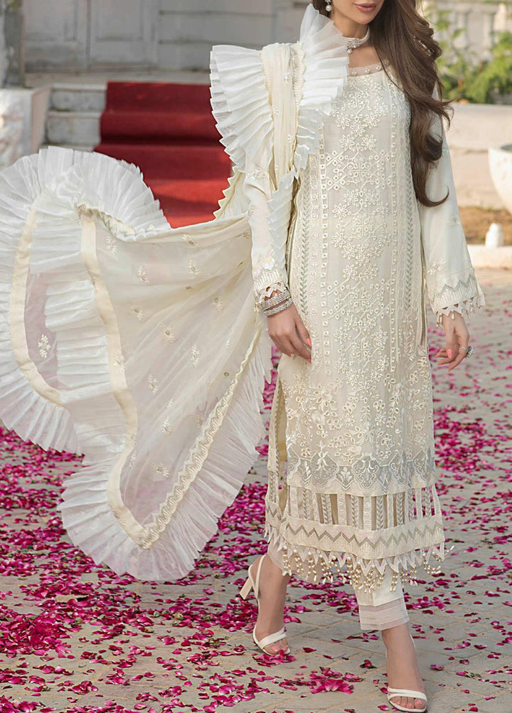 Salitex Embroidered Chiffon Suits Unstitched 3 Piece SL21LC HC-00001 - Festive Collection