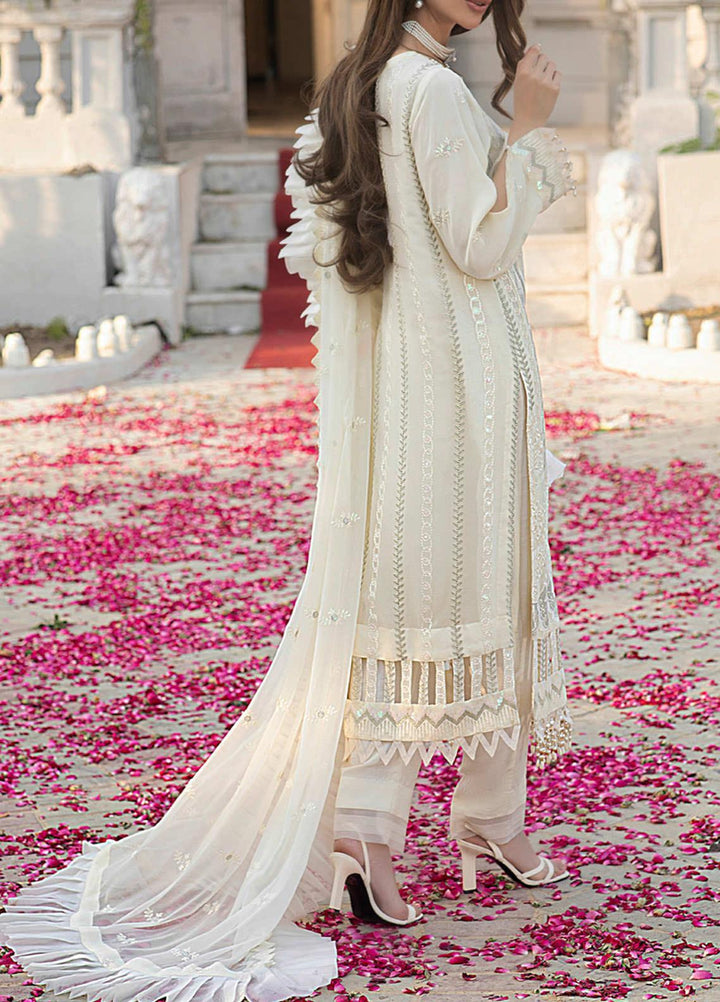 Salitex Embroidered Chiffon Suits Unstitched 3 Piece SL21LC HC-00001 - Festive Collection