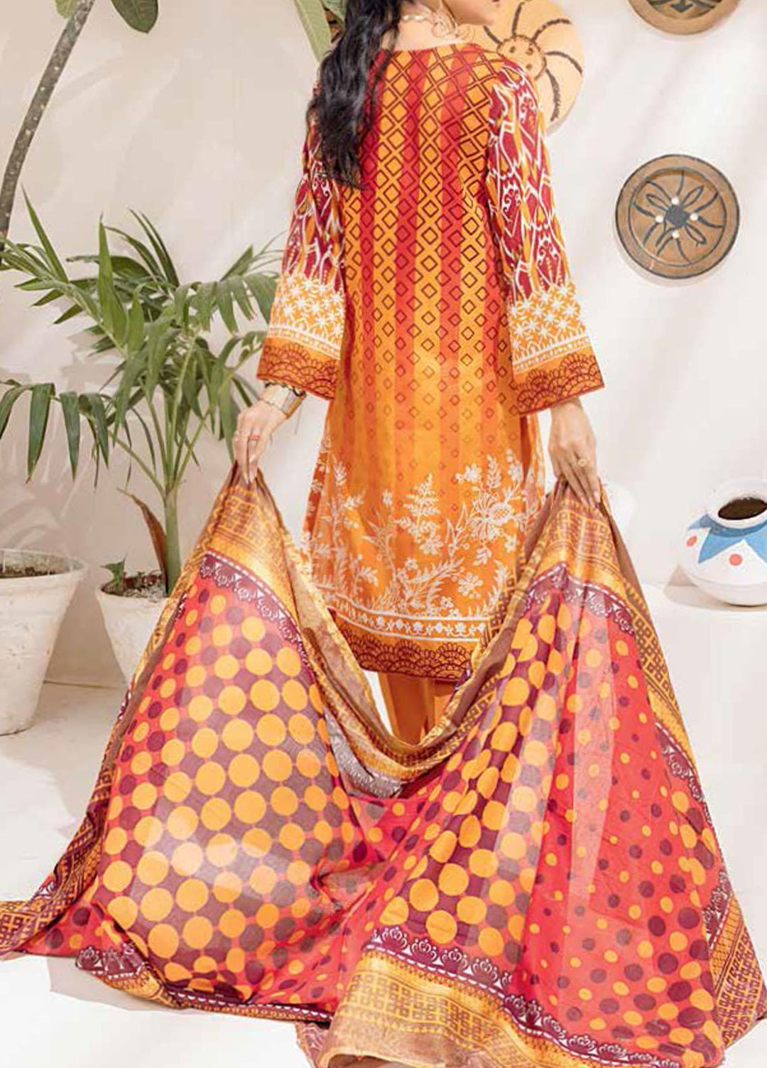 Salitex Printed Cambric Suits Unstitched 3 Piece SL21IG IP-00107A - Winter Collection