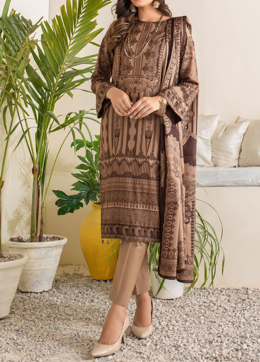 Inaya By Salitex Printed Lawn Suits Unstitched 3 Piece ST21IP 00078B - Summer Collection