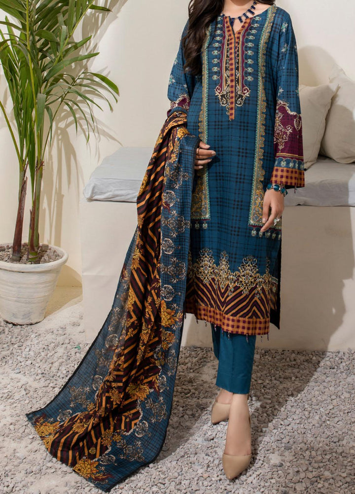 Inaya By Salitex Printed Lawn Suits Unstitched 3 Piece ST21IP 00079A - Summer Collection