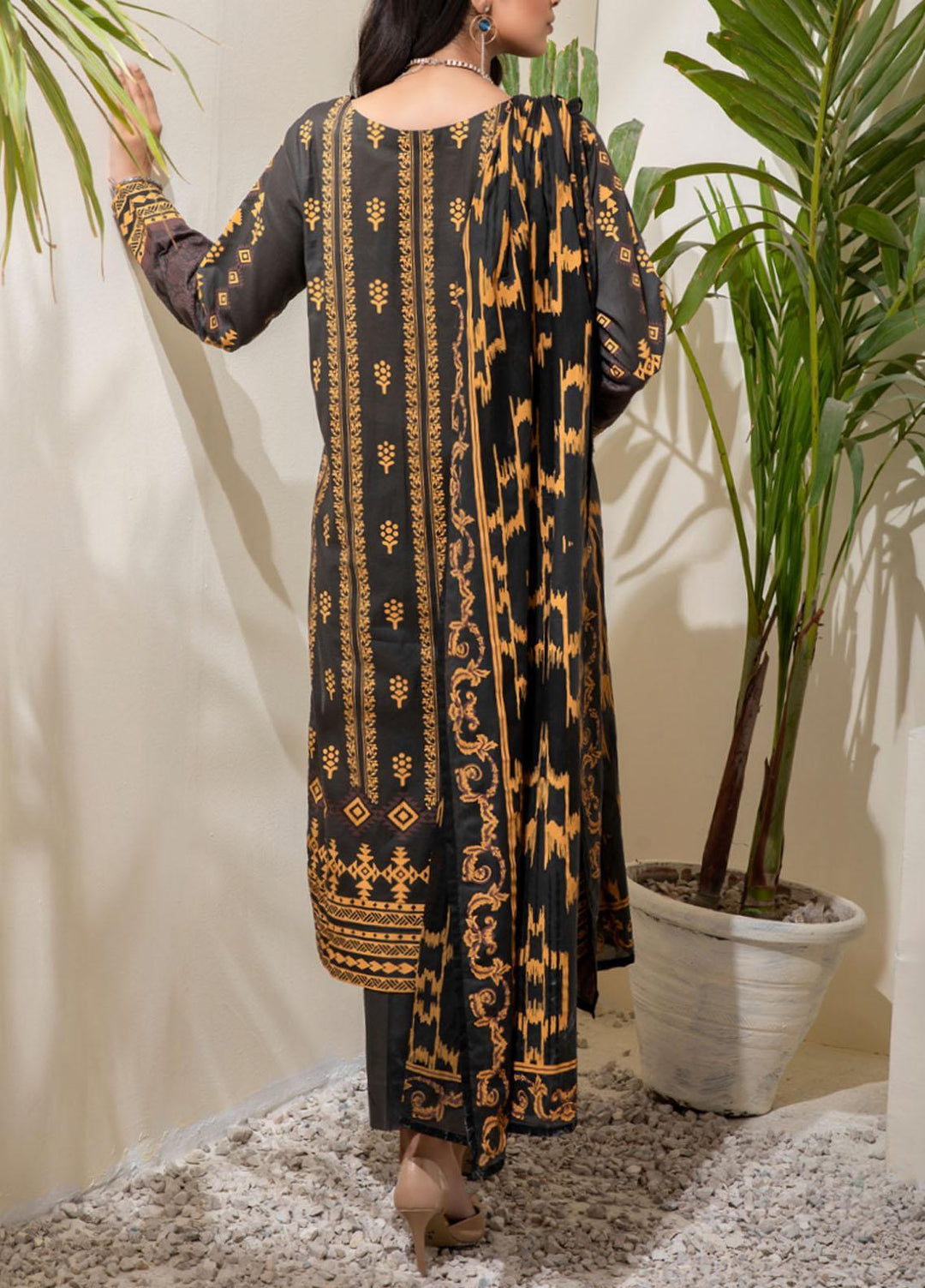 Inaya By Salitex Printed Lawn Suits Unstitched 3 Piece ST21IP 00080B - Summer Collection