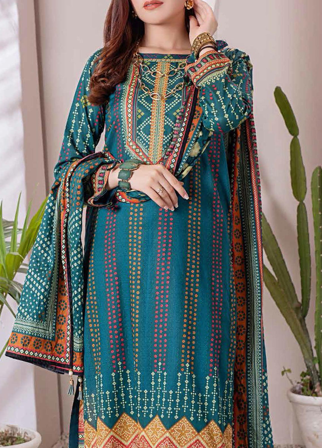 Inaya By Salitex Printed Lawn Suits Unstitched 3 Piece ST22I IP-00092A - Summer Collection