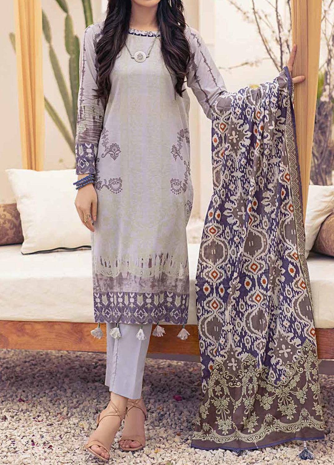 Inaya By Salitex Printed Lawn Suits Unstitched 3 Piece ST22I IP-00093A - Summer Collection