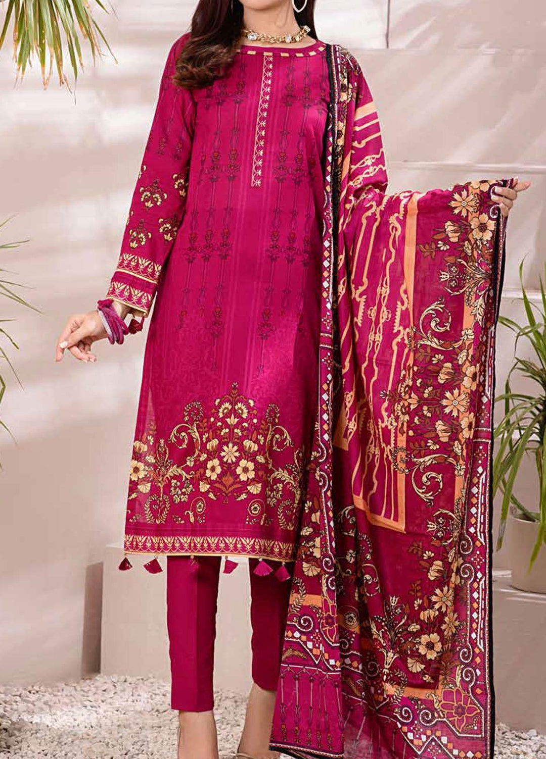 Inaya By Salitex Printed Lawn Suits Unstitched 3 Piece ST22I IP-00094A - Summer Collection