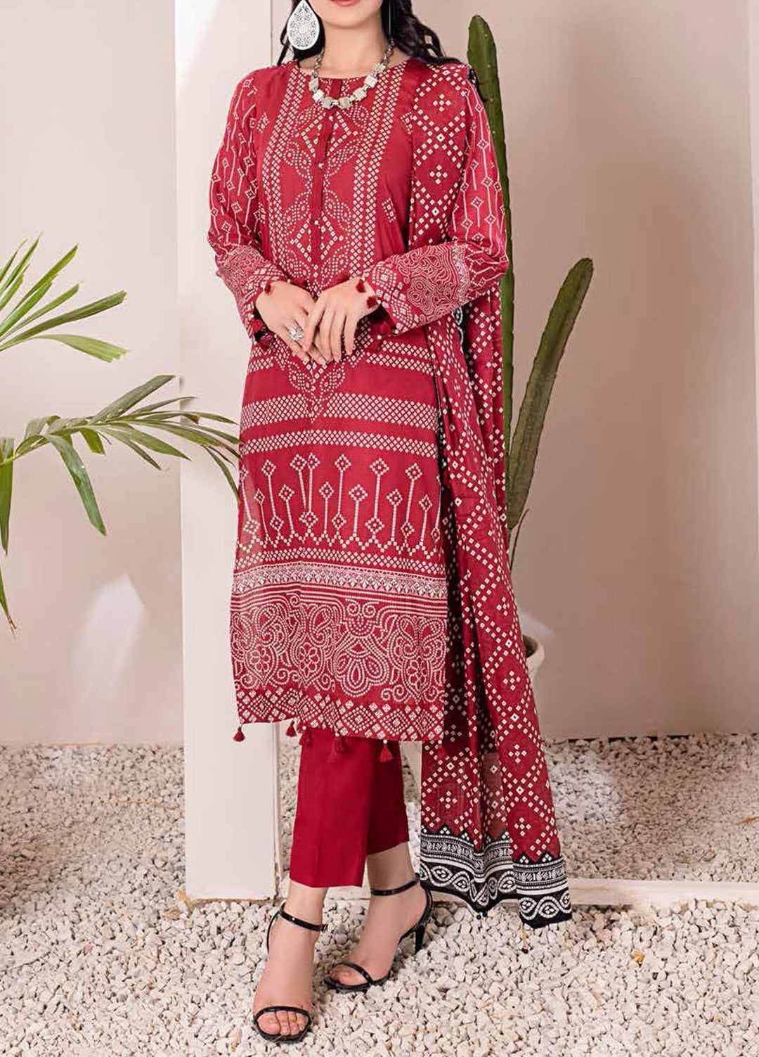 Inaya By Salitex Printed Lawn Suits Unstitched 3 Piece ST22I IP-00097A - Summer Collection