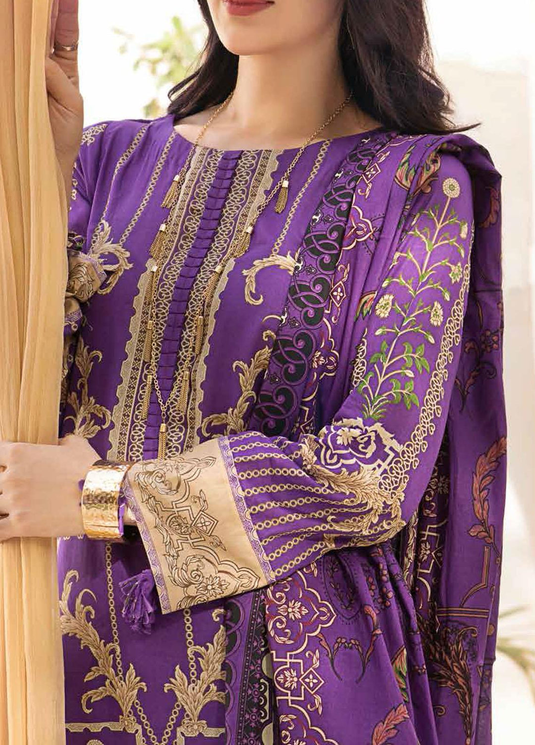 Inaya By Salitex Printed Lawn Suits Unstitched 3 Piece ST22I IP-00098B - Summer Collection