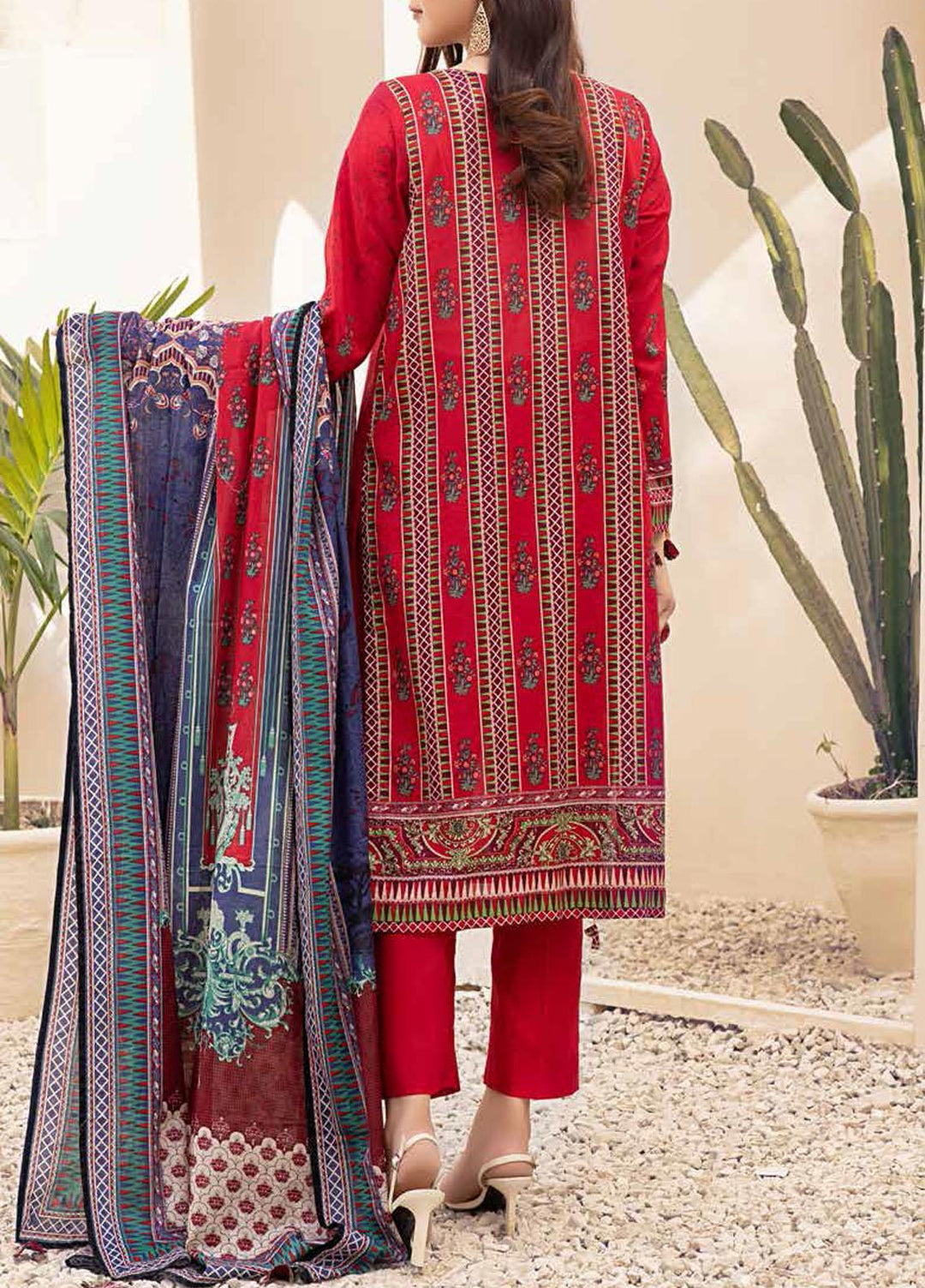 Inaya By Salitex Printed Lawn Suits Unstitched 3 Piece ST22I IP-00099B - Summer Collection