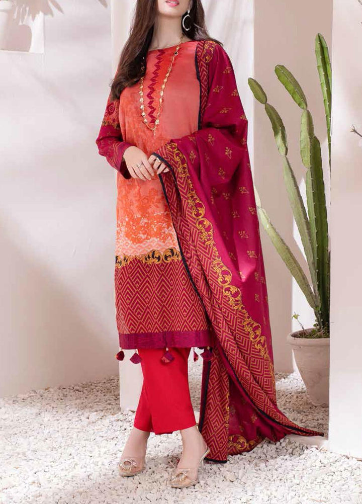 Inaya By Salitex Printed Lawn Suits Unstitched 3 Piece ST22I IP-00100A - Summer Collection
