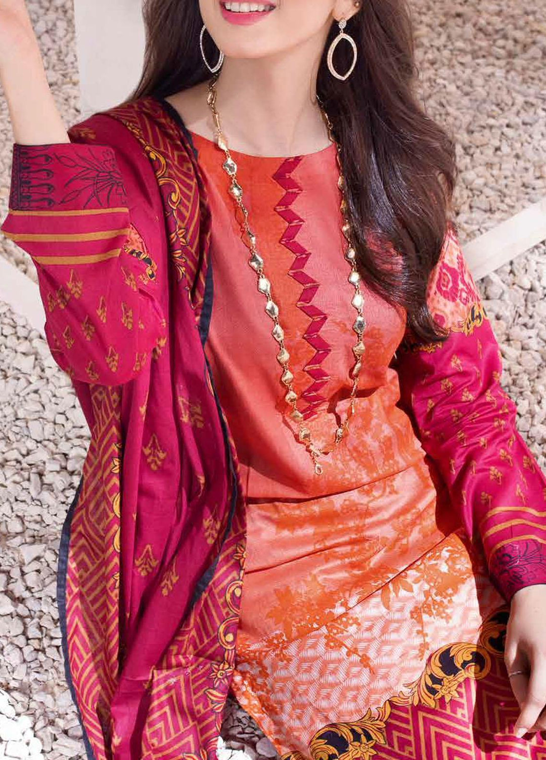 Inaya By Salitex Printed Lawn Suits Unstitched 3 Piece ST22I IP-00100A - Summer Collection