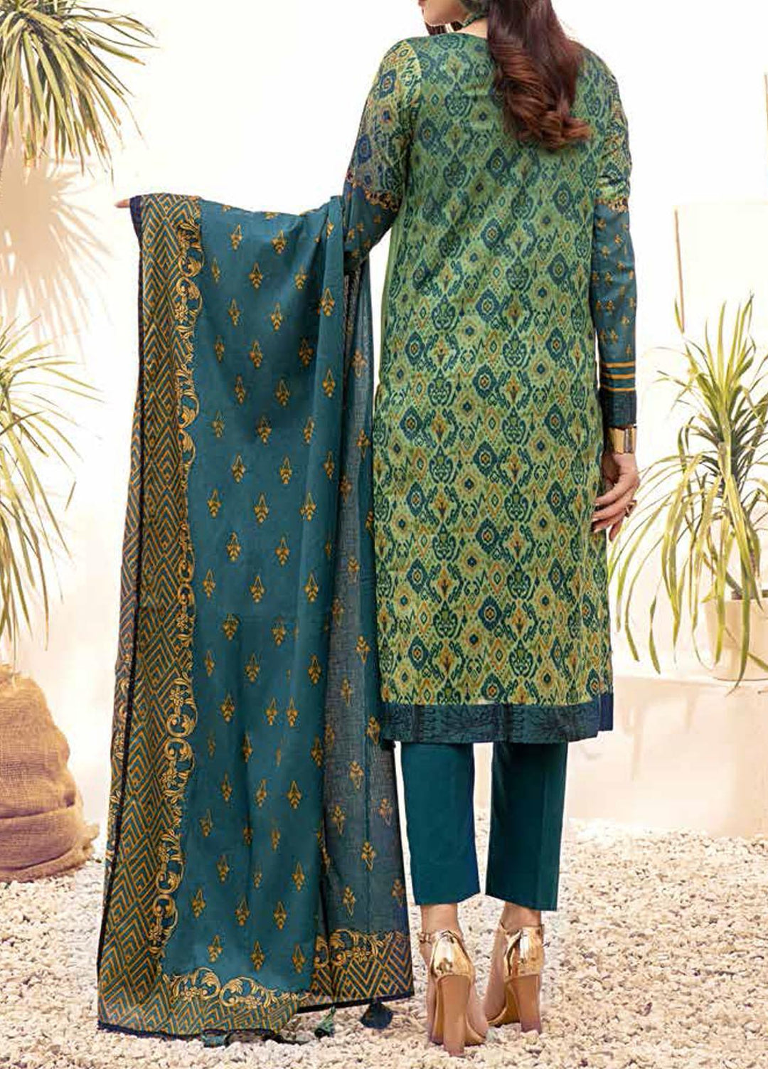 Inaya By Salitex Printed Lawn Suits Unstitched 3 Piece ST22I IP-00100B - Summer Collection