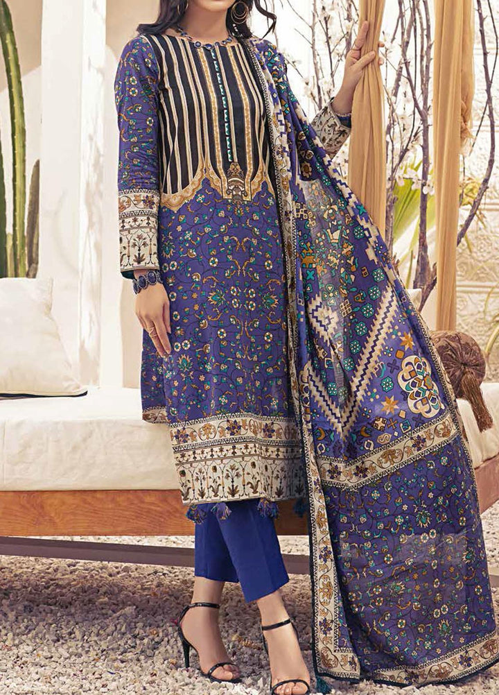 Inaya By Salitex Printed Lawn Suits Unstitched 3 Piece ST22I IP-00101B - Summer Collection