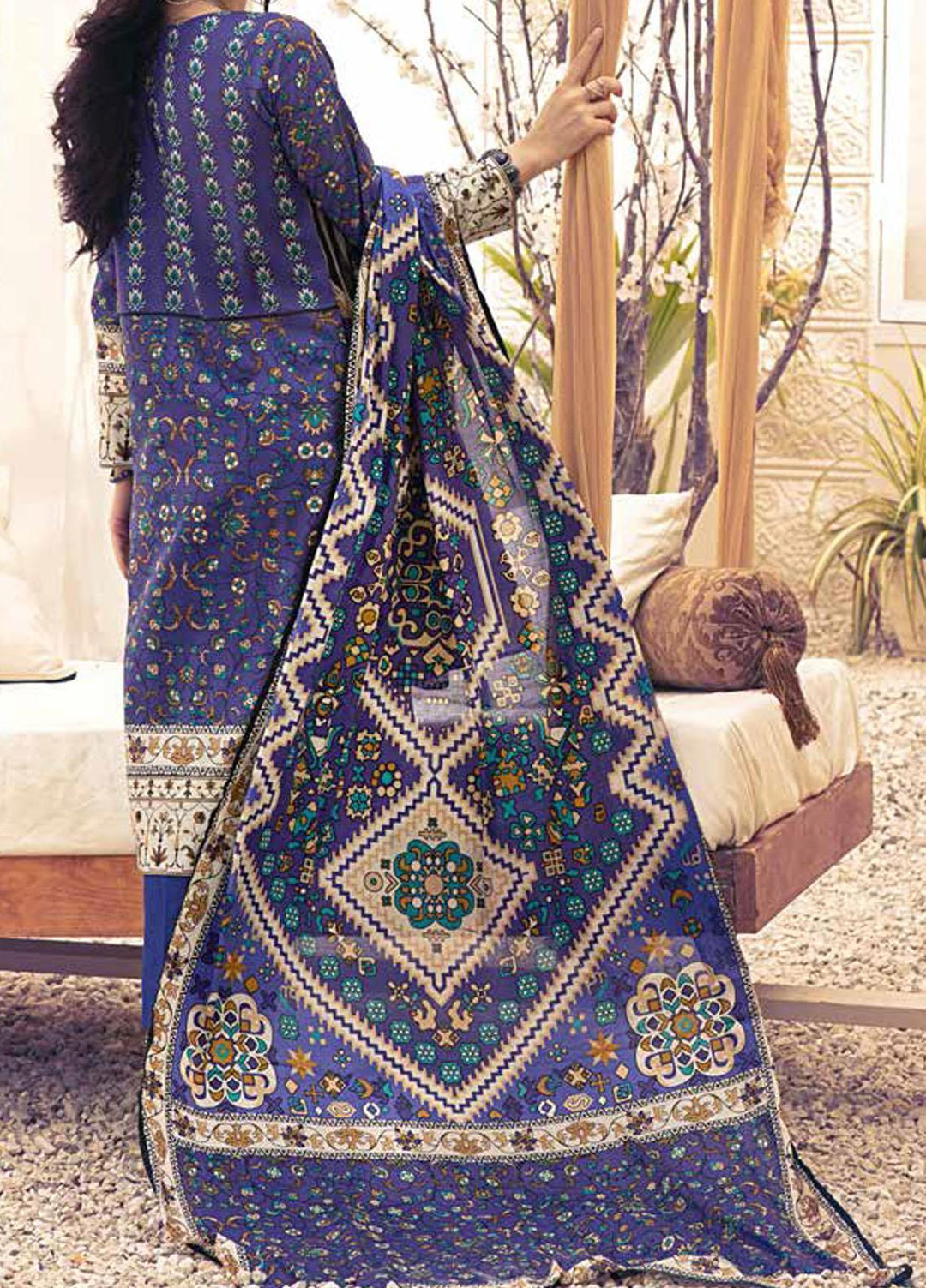 Inaya By Salitex Printed Lawn Suits Unstitched 3 Piece ST22I IP-00101B - Summer Collection