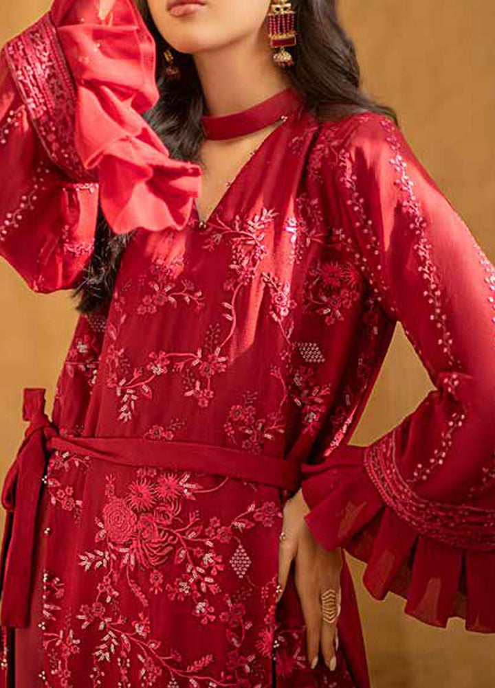 Salitex Embroidered Chiffon  Unstitched Kurties SL21KL WK-00755 - Formals Collection