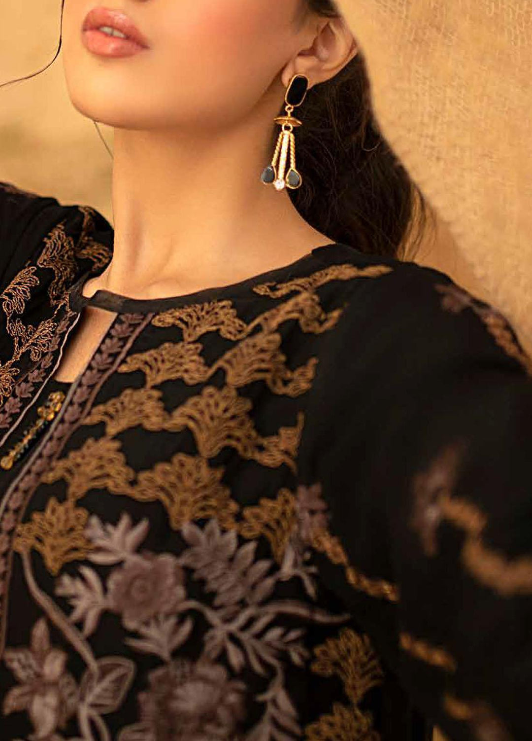 Salitex Embroidered Chiffon  Unstitched Kurties SL21KL WK-00758 - Formals Collection