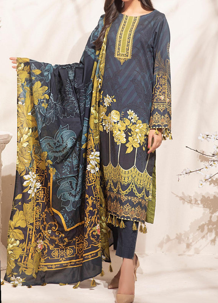 Malabis By Salitex Printed Lawn Suits Unstitched 3 Piece ST21M 00060 - Summer Collection