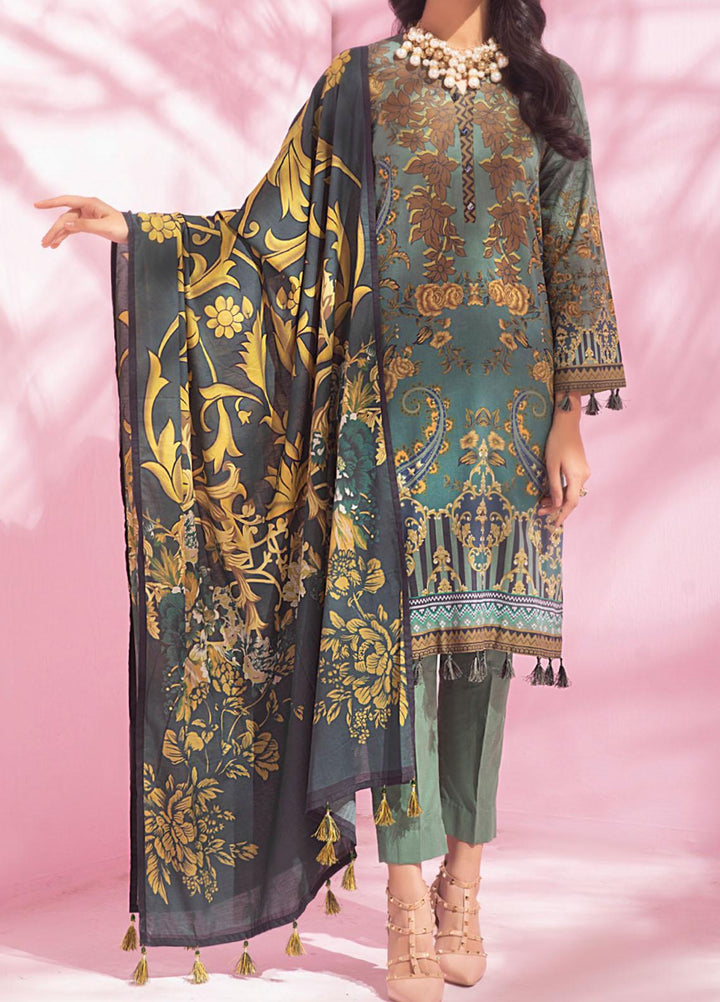 Malabis By Salitex Printed Lawn Suits Unstitched 3 Piece ST21M 00064 - Summer Collection