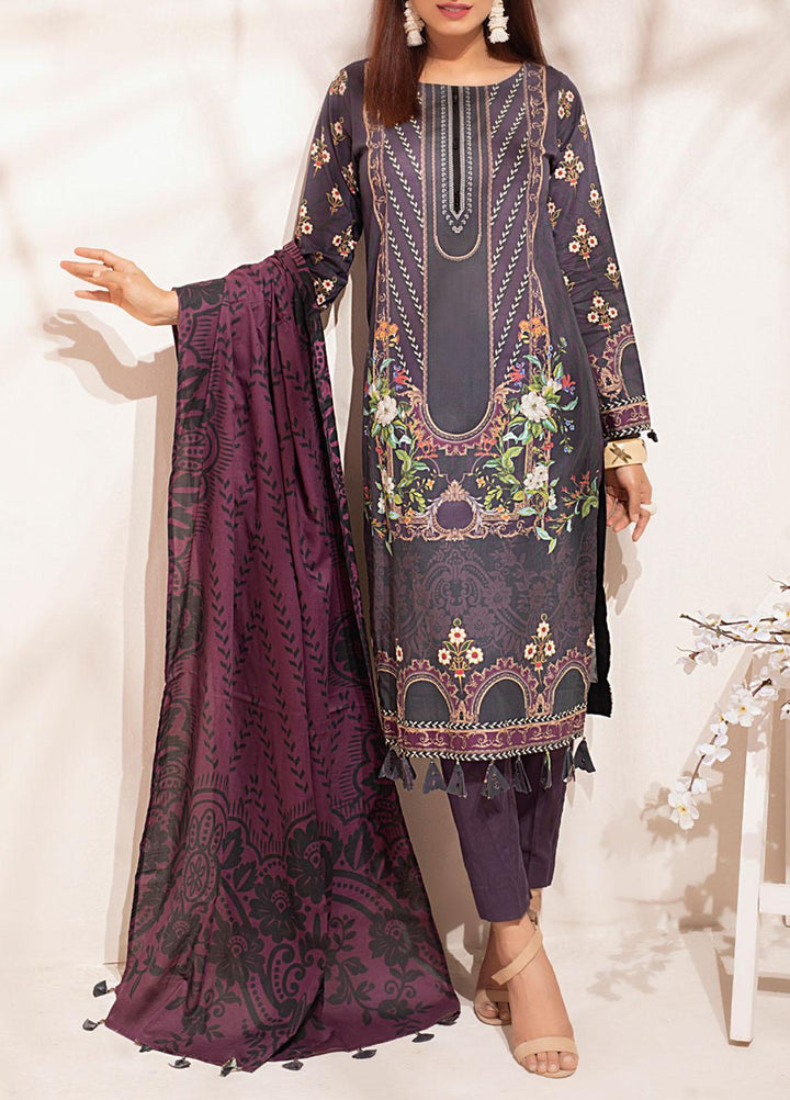 Malabis By Salitex Printed Lawn Suits Unstitched 3 Piece ST21M 00067 - Summer Collection