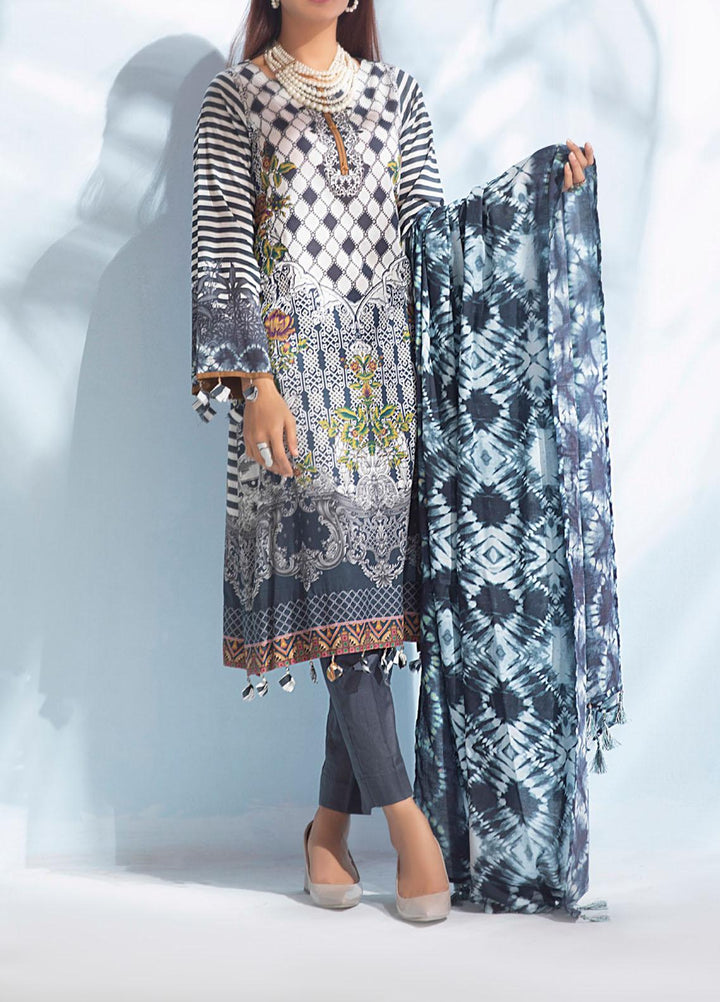 Malabis By Salitex Printed Lawn Suits Unstitched 3 Piece ST21M 00073 - Summer Collection