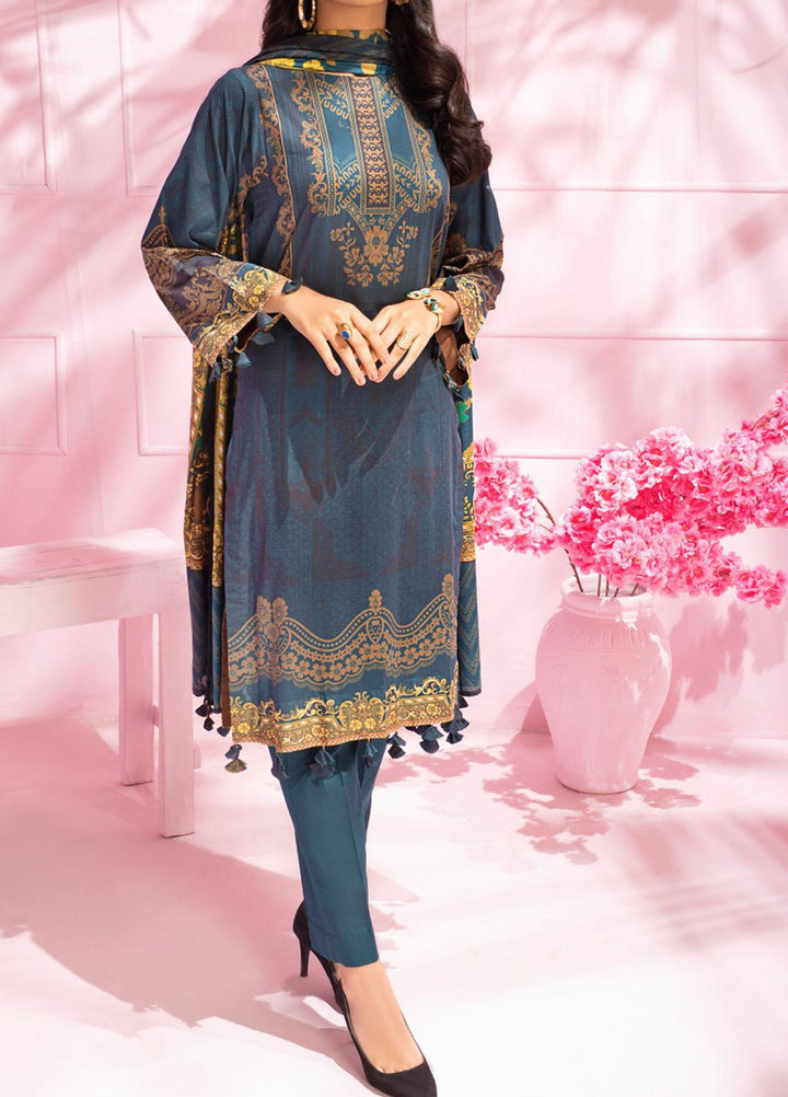 Malabis By Salitex Printed Lawn Suits Unstitched 3 Piece ST21M 00077 - Summer Collection