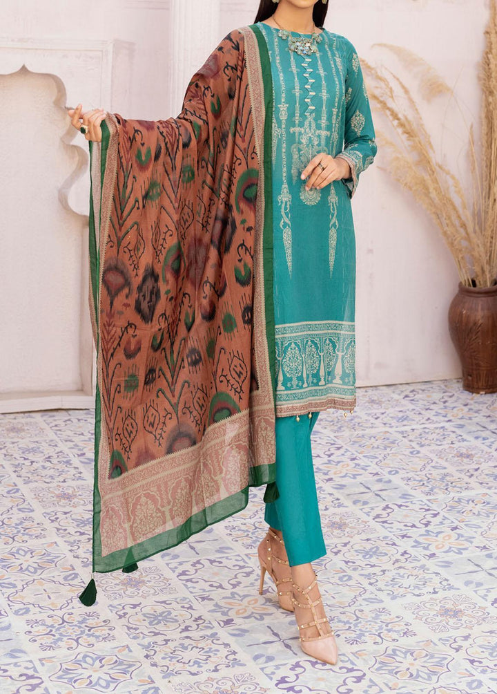 Malabis By Salitex Printed Lawn Suits Unstitched 3 Piece ST22M IP-00113UT - Summer Collection