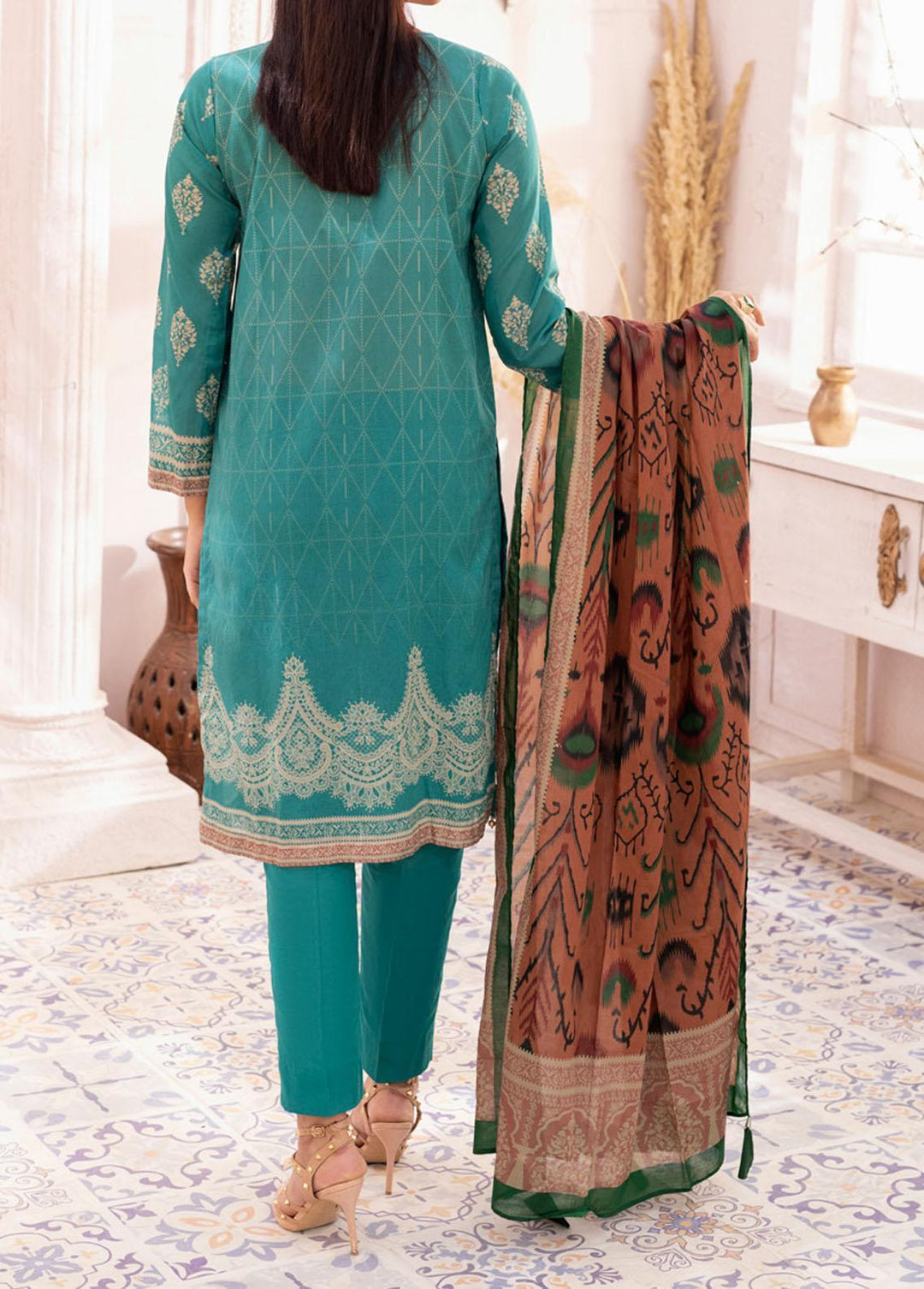 Malabis By Salitex Printed Lawn Suits Unstitched 3 Piece ST22M IP-00113UT - Summer Collection