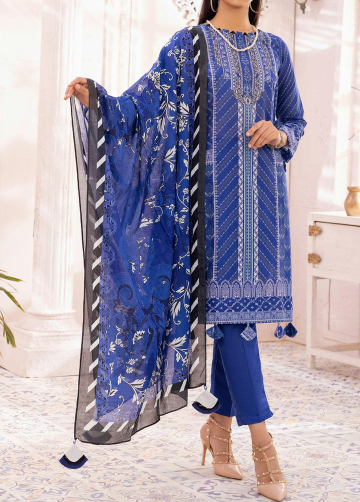 Malabis By Salitex Printed Lawn Suits Unstitched 3 Piece ST22M IP-00115UT - Summer Collection