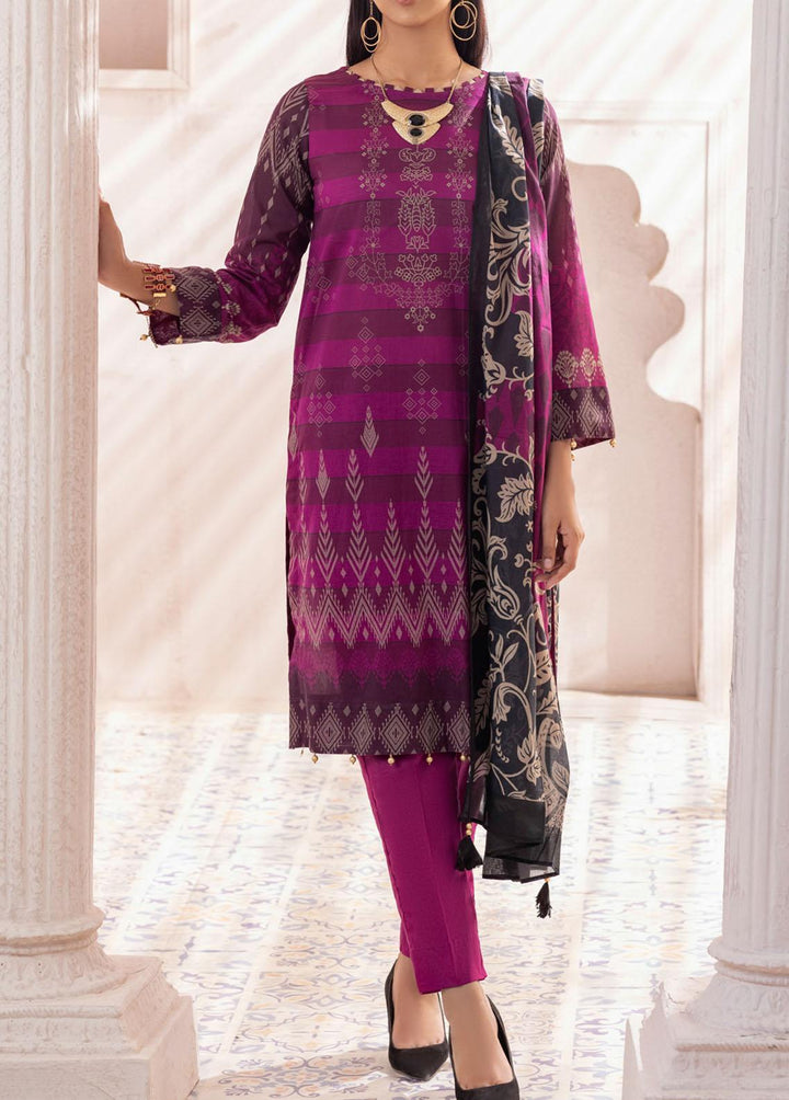 Malabis By Salitex Printed Lawn Suits Unstitched 3 Piece ST22M IP-00121UT - Summer Collection