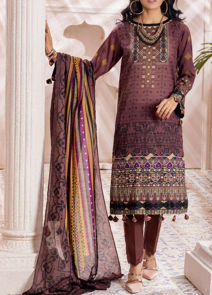 Malabis By Salitex Printed Lawn Suits Unstitched 3 Piece ST22M IP-00122UT - Summer Collection