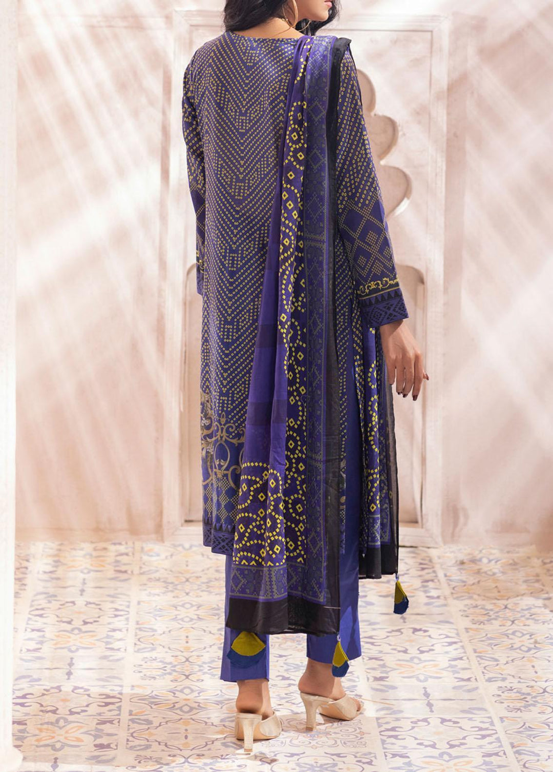 Malabis By Salitex Printed Lawn Suits Unstitched 3 Piece ST22M IP-00124UT - Summer Collection