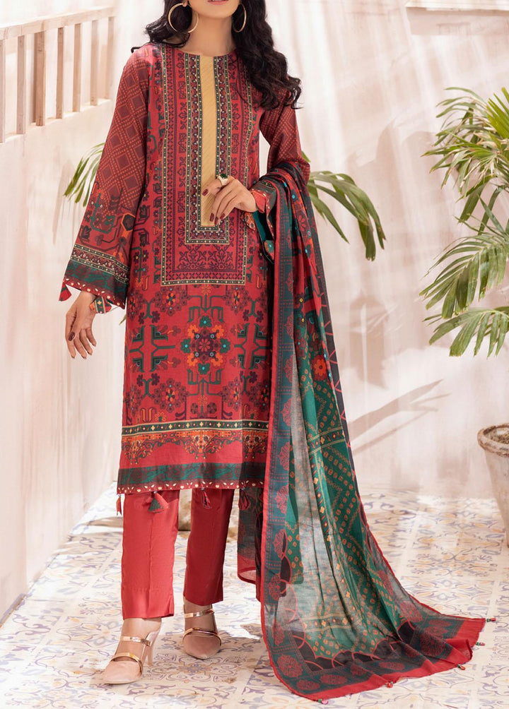 Malabis By Salitex Printed Lawn Suits Unstitched 3 Piece ST22M IP-00126UT - Summer Collection