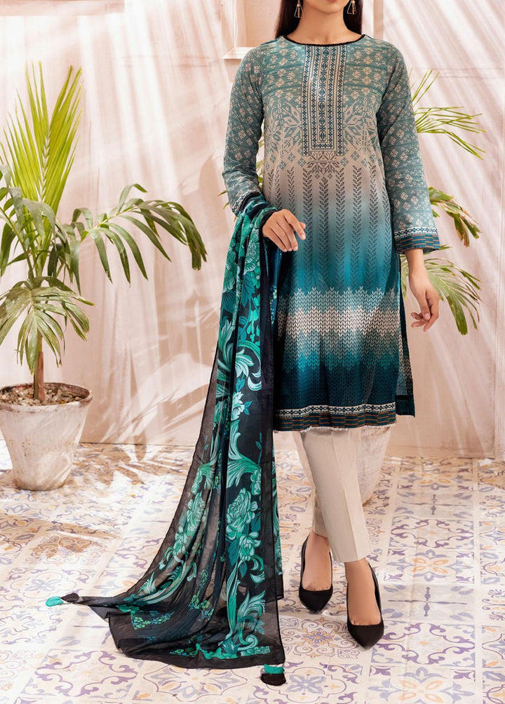 Malabis By Salitex Printed Lawn Suits Unstitched 3 Piece ST22M IP-00129UT - Summer Collection