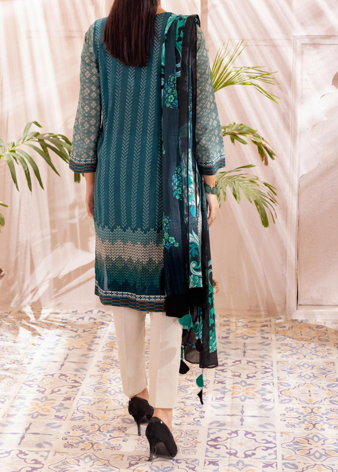 Malabis By Salitex Printed Lawn Suits Unstitched 3 Piece ST22M IP-00129UT - Summer Collection