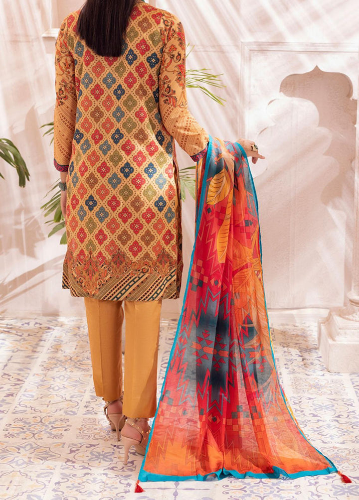 Malabis By Salitex Printed Lawn Suits Unstitched 3 Piece ST22M IP-00131UT - Summer Collection