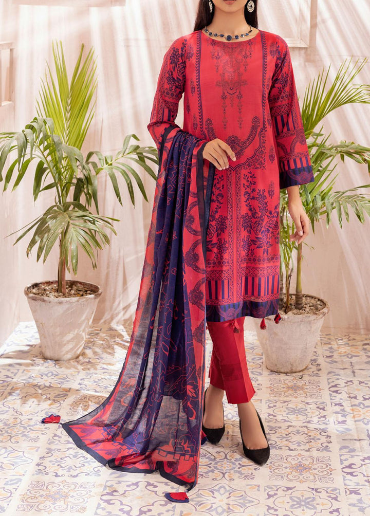 Malabis By Salitex Printed Lawn Suits Unstitched 3 Piece ST22M IP-00133UT - Summer Collection