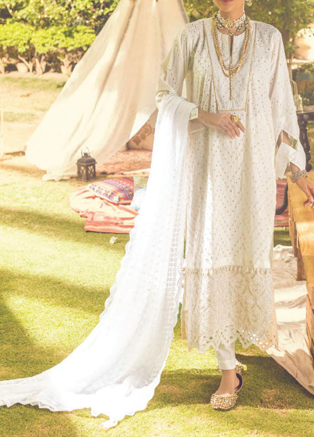 Salitex Embroidered Lawn Suits Unstitched 3 Piece ST22NEK R00002 - Summer Collection