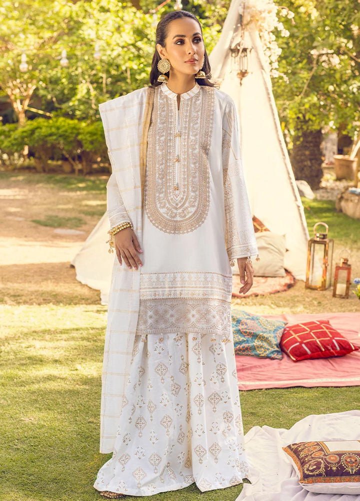 Salitex Embroidered Lawn Suits Unstitched 3 Piece ST22NEK R00003 - Summer Collection
