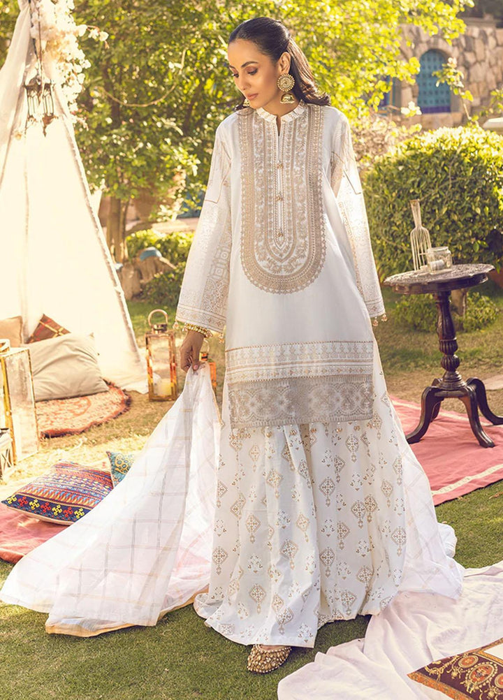 Salitex Embroidered Lawn Suits Unstitched 3 Piece ST22NEK R00003 - Summer Collection
