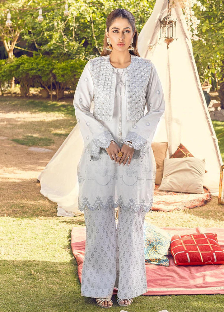 Salitex Embroidered Lawn Suits Unstitched 2 Piece ST22NEK R00009 - Summer Collection