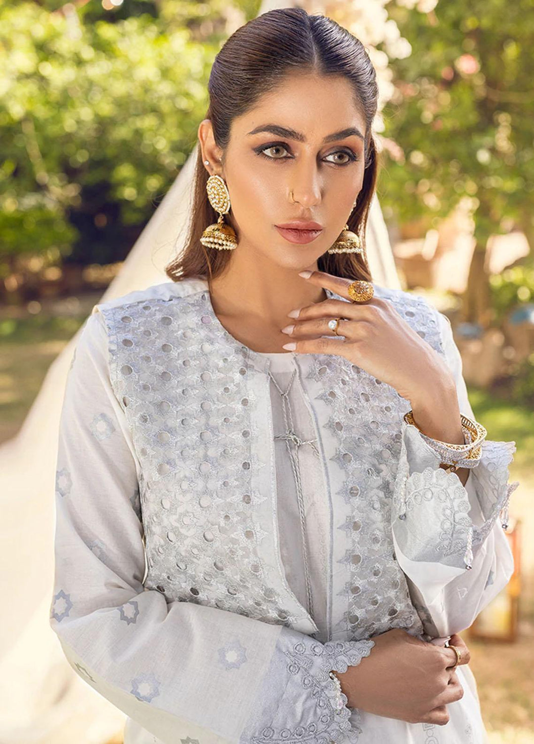 Salitex Embroidered Lawn Suits Unstitched 2 Piece ST22NEK R00009 - Summer Collection