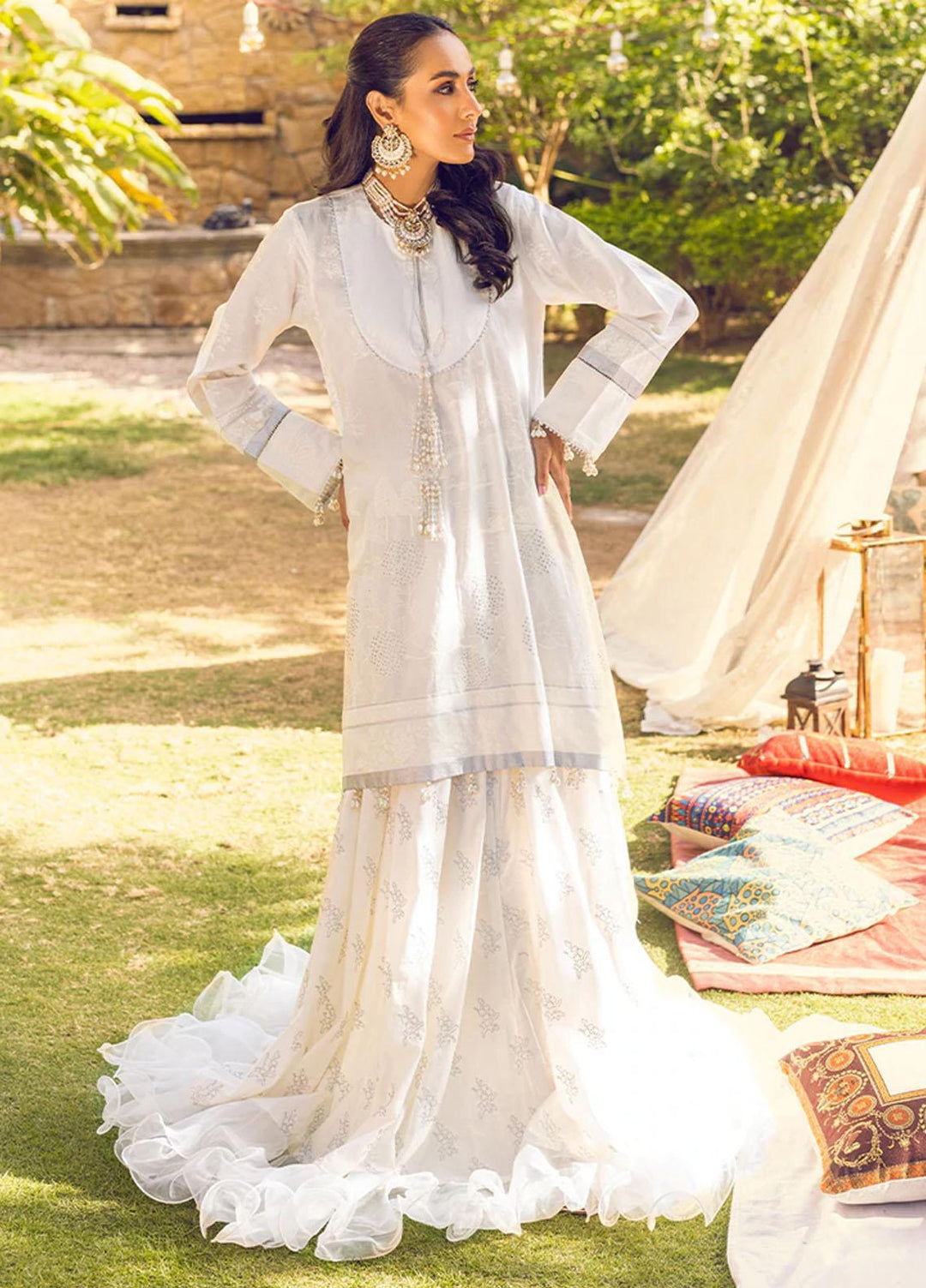 Salitex Embroidered Lawn Suits Unstitched 2 Piece ST22NEK R00010 - Summer Collection